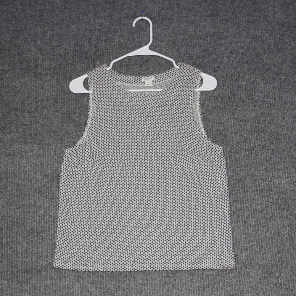 J Crew Sleeveless Knit Top Women's Size Medium Geometric Pattern